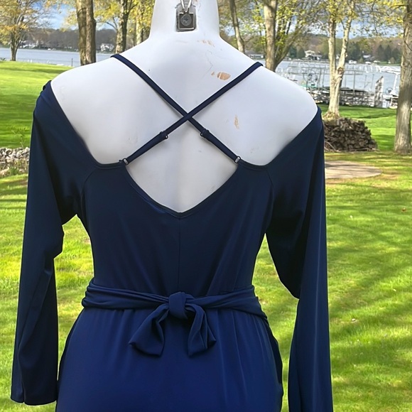 ASOS cold Shoulder wrap dress 14 - Picture 6 of 13